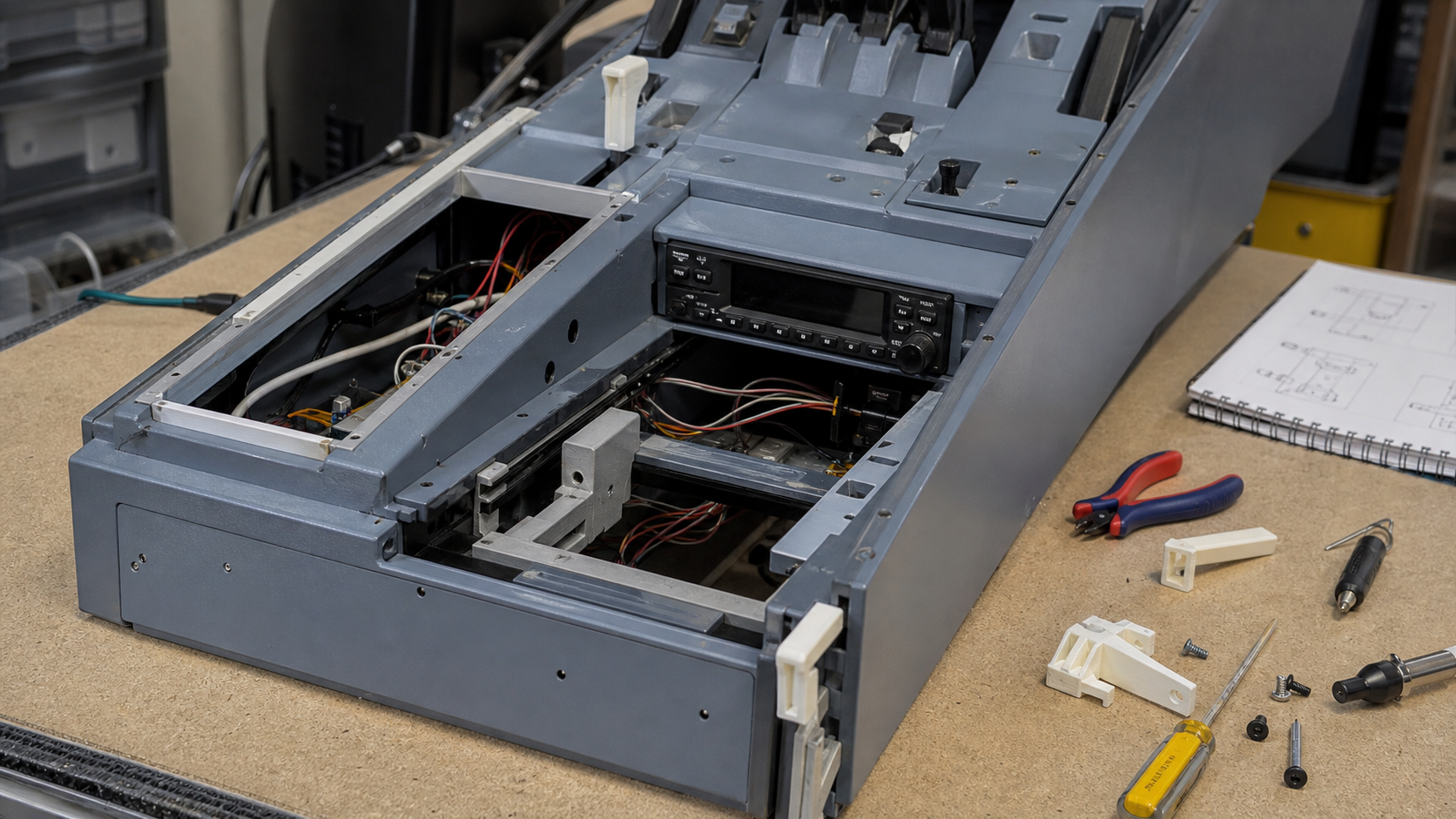 A320 Pedestal Wiring Cleanup