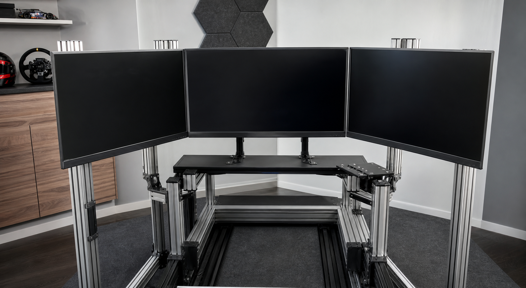 Triple Monitor Sim Rig Surround Mount