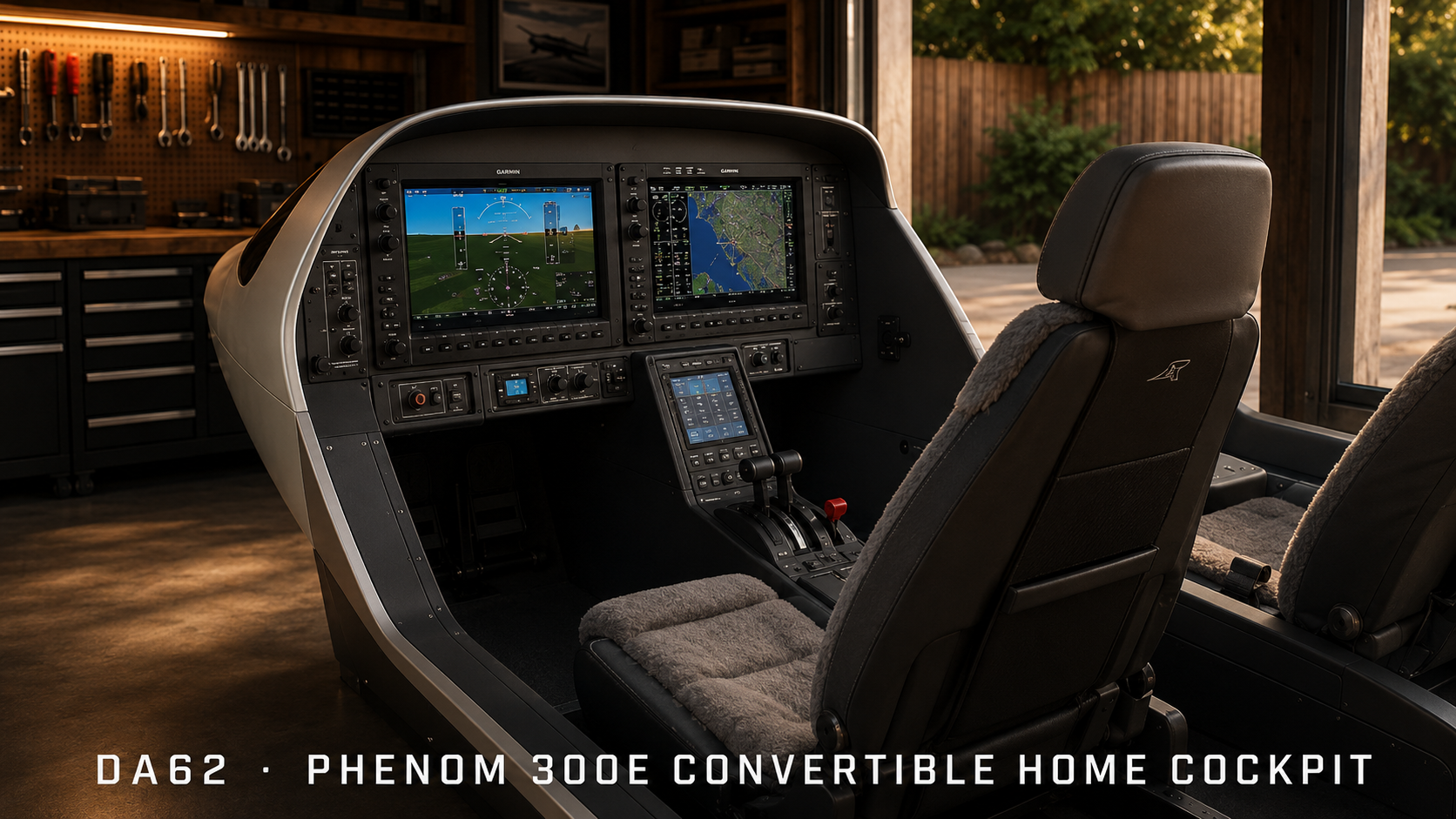 DA62 ↔ Phenom 300E Convertible Home Cockpit